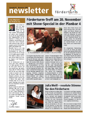 Foerderturm Newsletter Nr. 02 2007