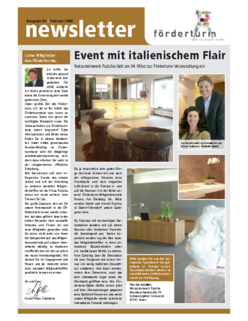 Foerderturm Newsletter Nr. 03 2008
