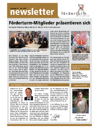 Foerderturm Newsletter Nr. 14 2011