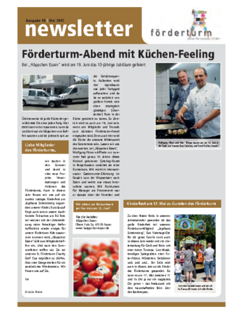 Foerderturm Newsletter Nr. 18 2012