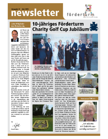 Foerderturm Newsletter Nr. 22 2013