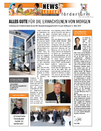 Foerderturm Newsletter Nr. 25 2014