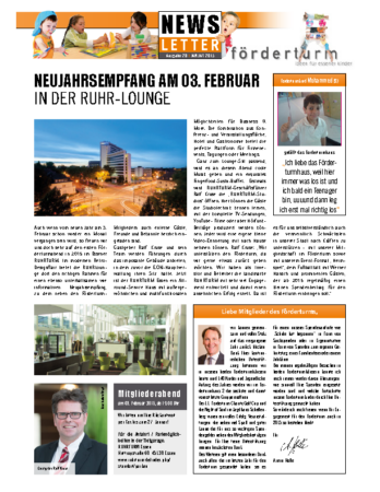 Foerderturm Newsletter Nr. 28 2015