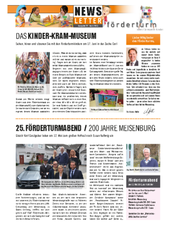 Foerderturm Newsletter Nr. 29 2015