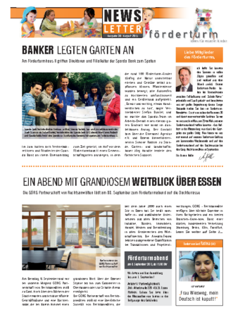 Foerderturm Newsletter Nr. 30 2015