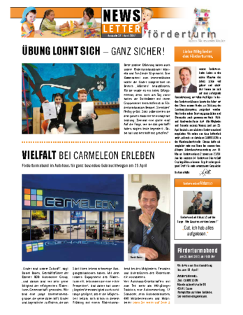 Foerderturm Newsletter Nr. 37 2017
